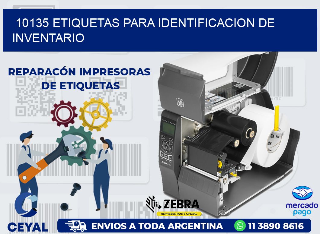 10135 ETIQUETAS PARA IDENTIFICACION DE INVENTARIO