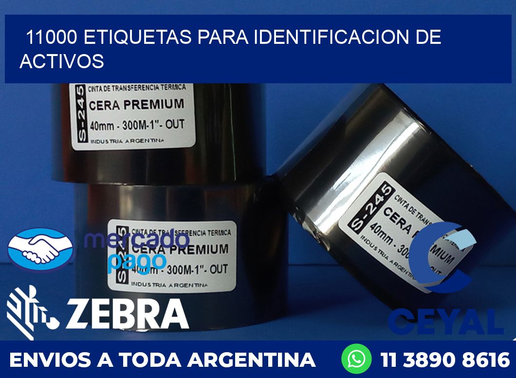 11000 ETIQUETAS PARA IDENTIFICACION DE ACTIVOS