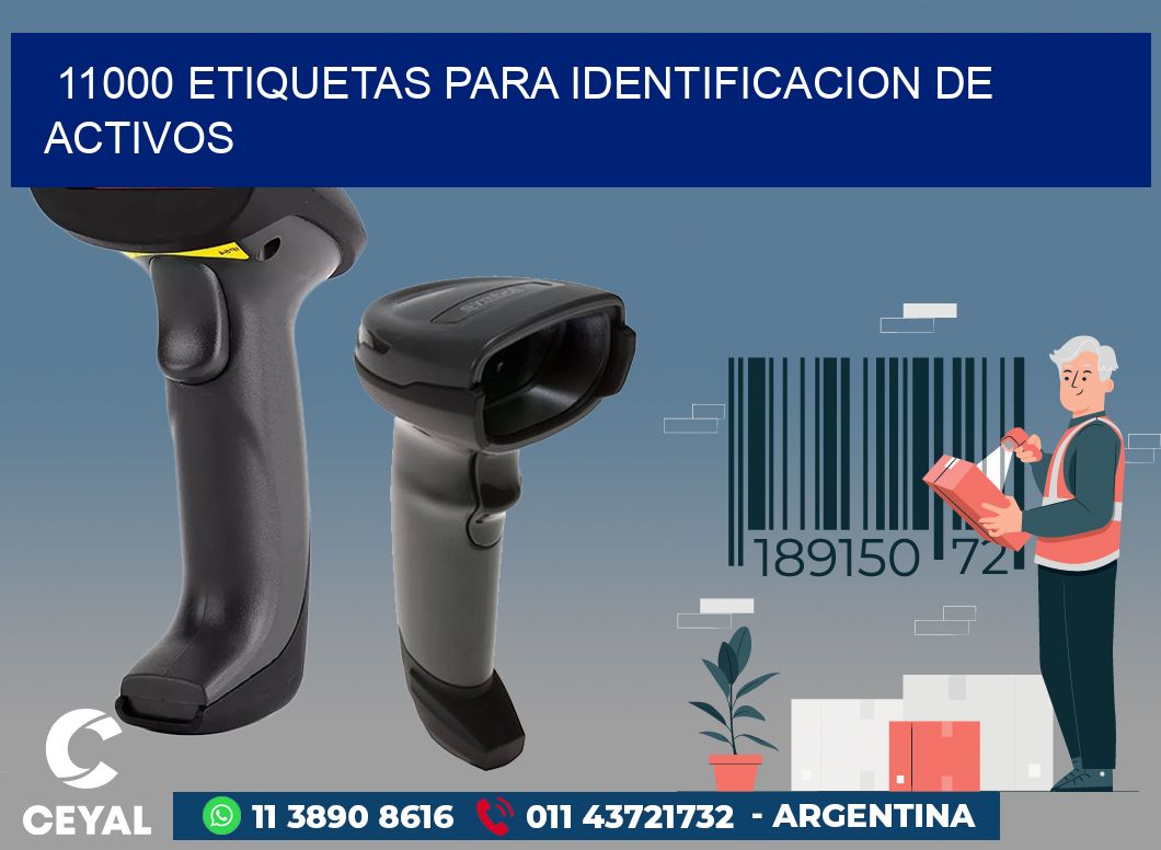 11000 ETIQUETAS PARA IDENTIFICACION DE ACTIVOS