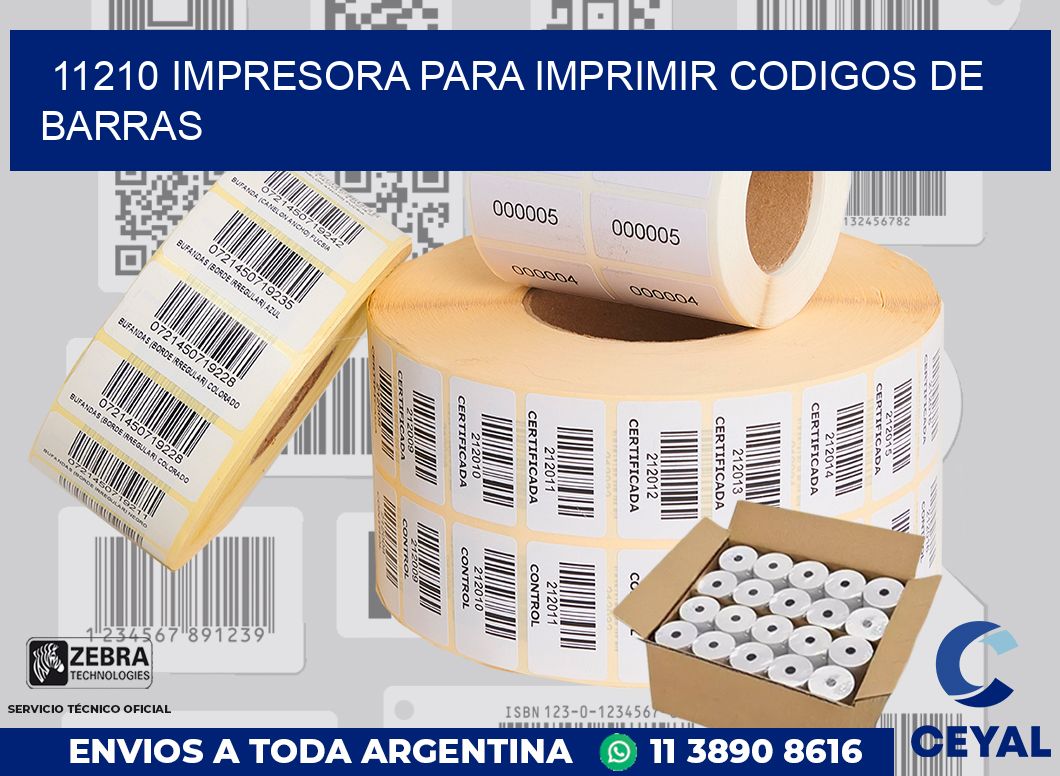 11210 IMPRESORA PARA IMPRIMIR CODIGOS DE BARRAS