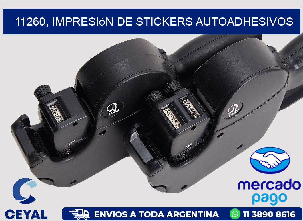 11260, impresión de stickers autoadhesivos