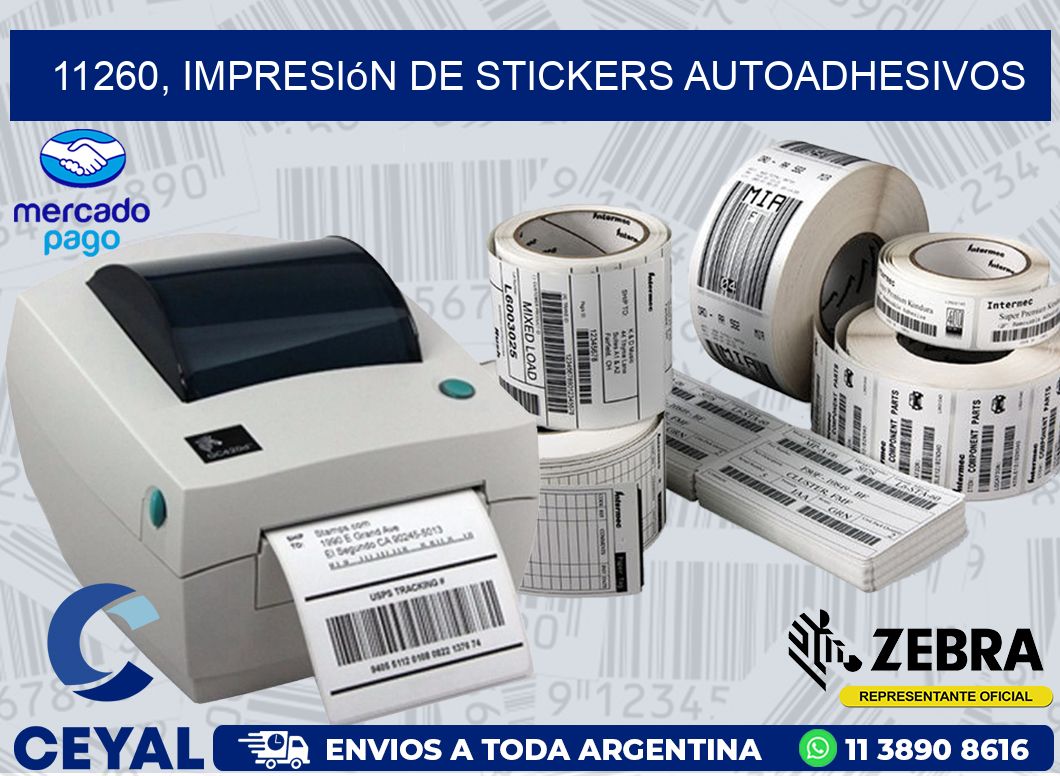 11260, impresión de stickers autoadhesivos