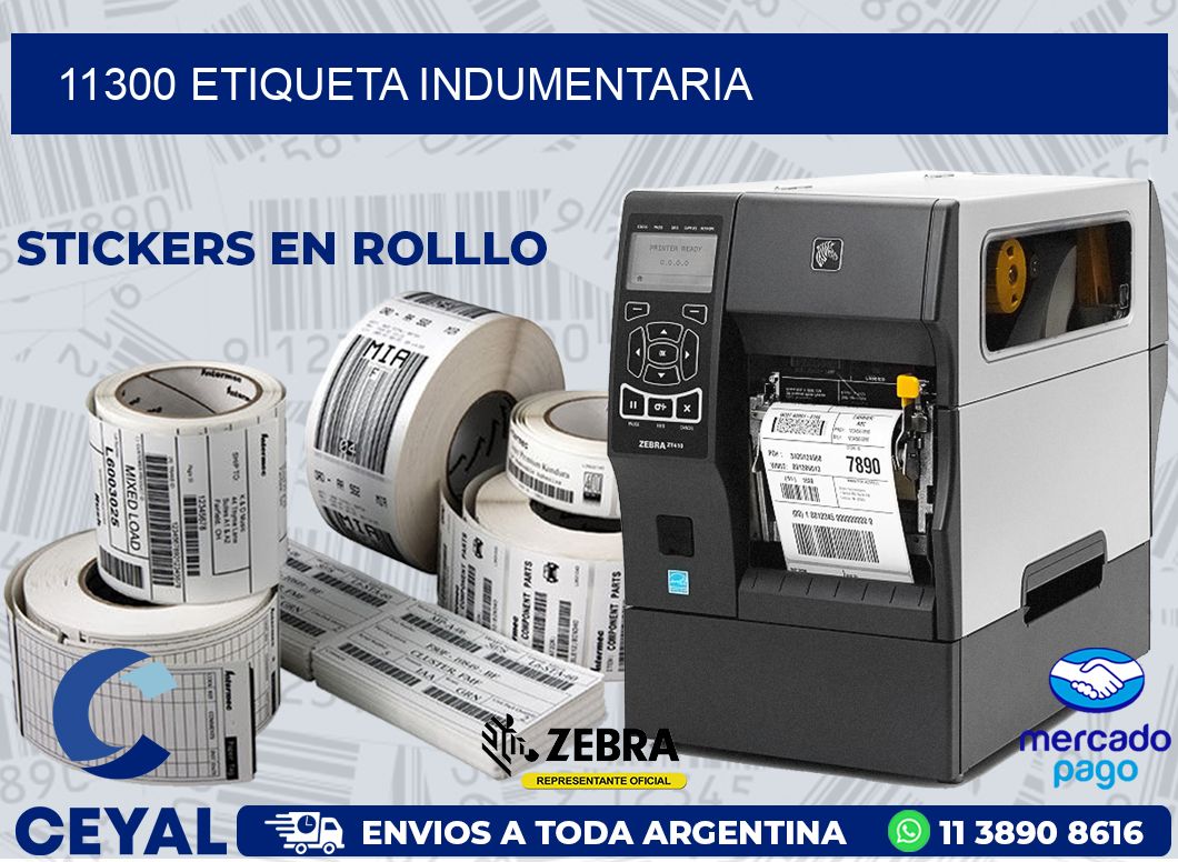 11300 ETIQUETA INDUMENTARIA