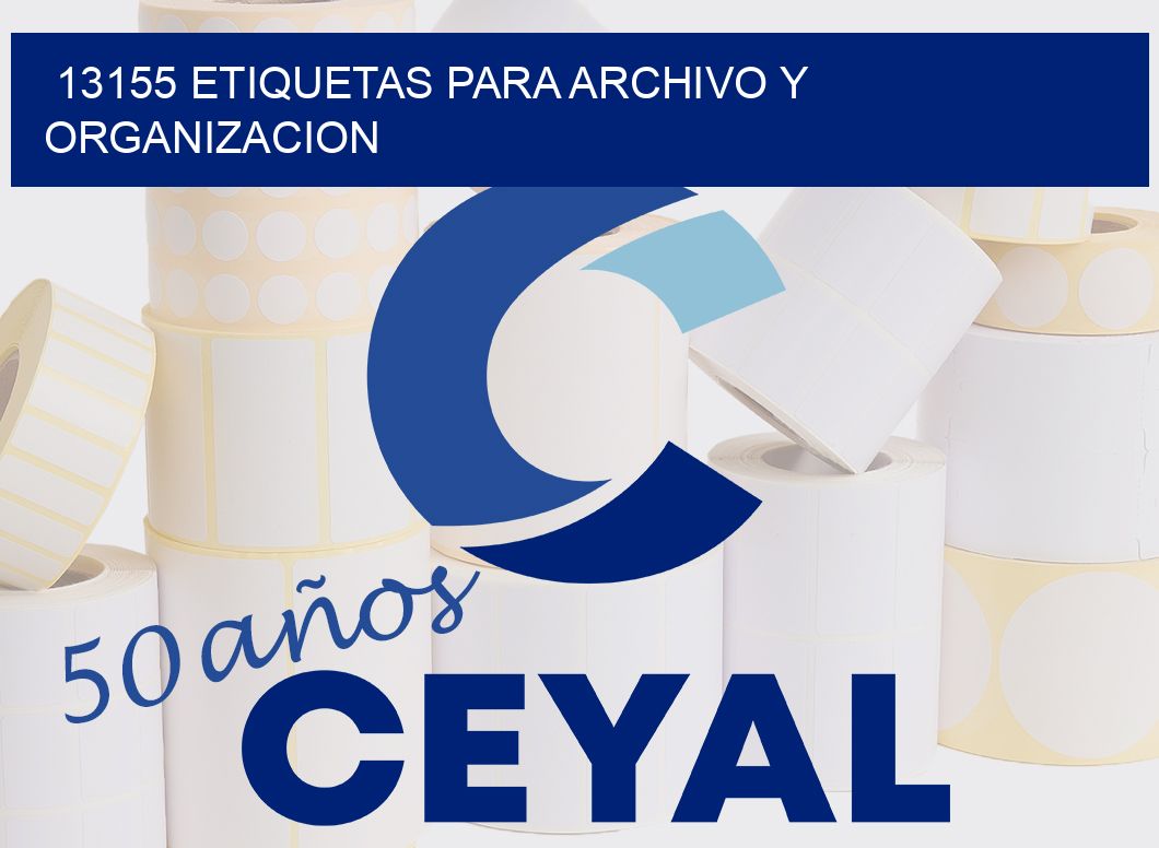 13155 ETIQUETAS PARA ARCHIVO Y ORGANIZACION