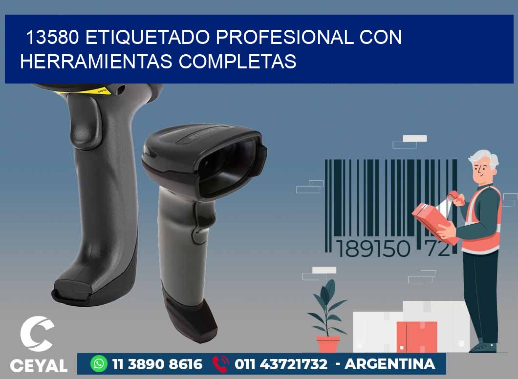 13580 ETIQUETADO PROFESIONAL CON HERRAMIENTAS COMPLETAS