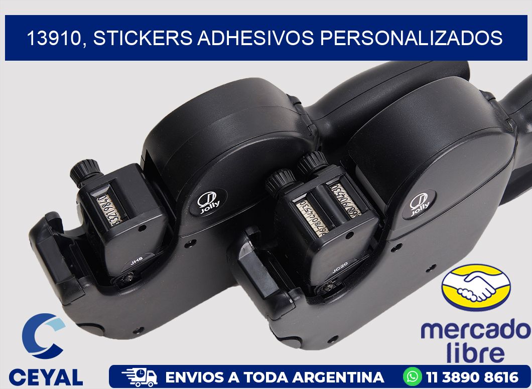 13910, stickers adhesivos personalizados