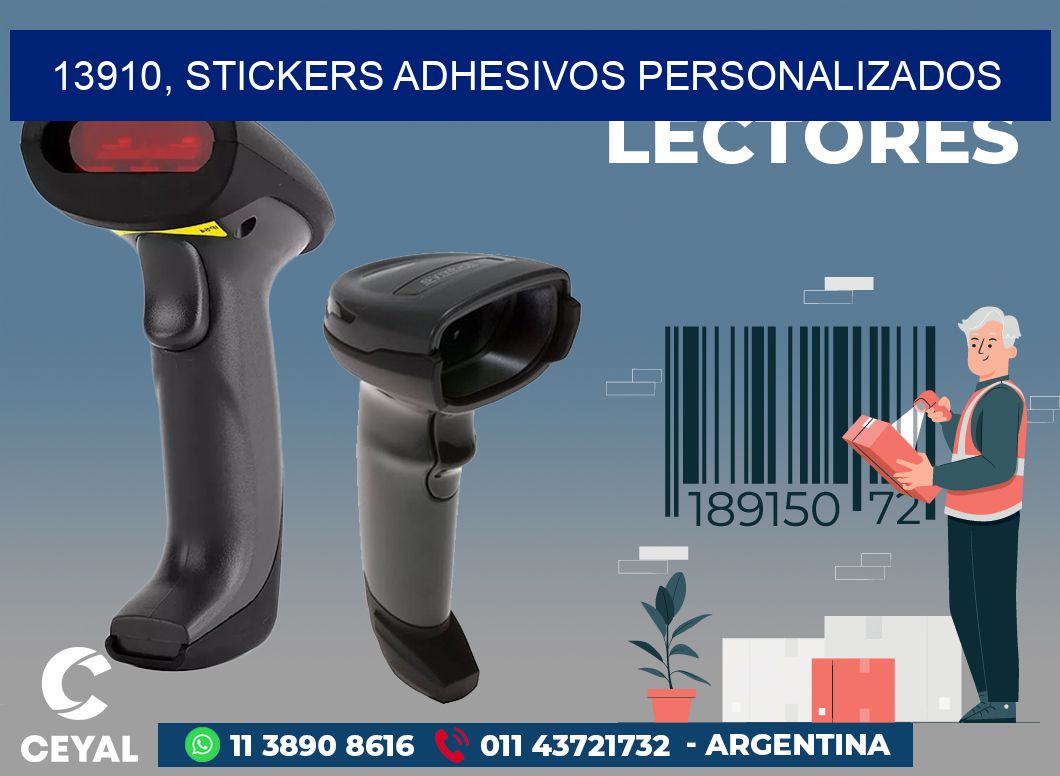 13910, stickers adhesivos personalizados