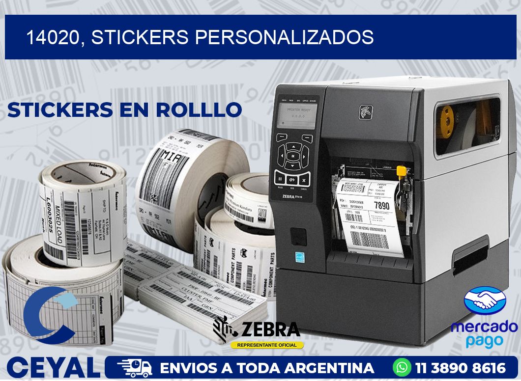 14020, stickers personalizados