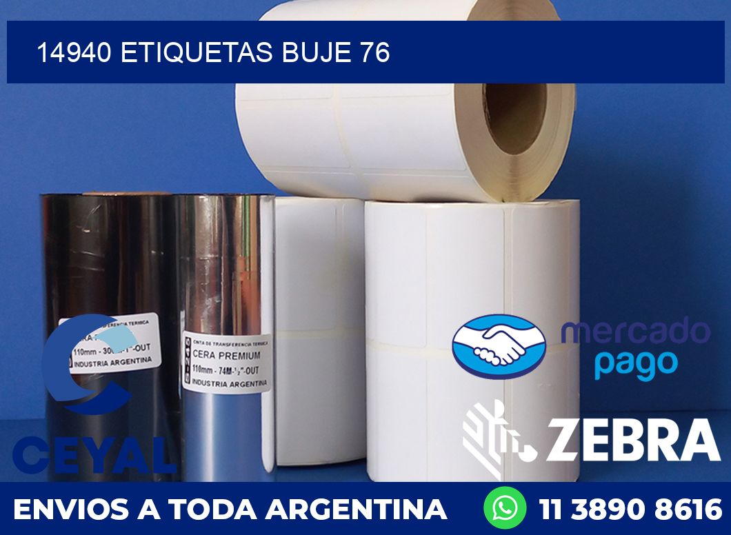 14940 ETIQUETAS BUJE 76