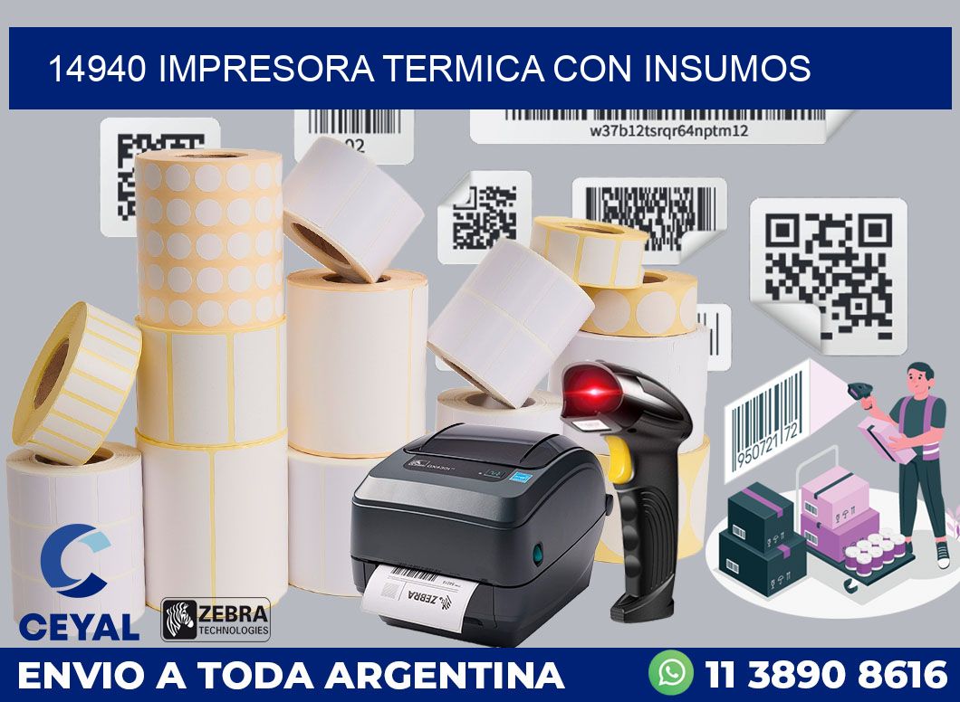 14940 IMPRESORA TERMICA CON INSUMOS