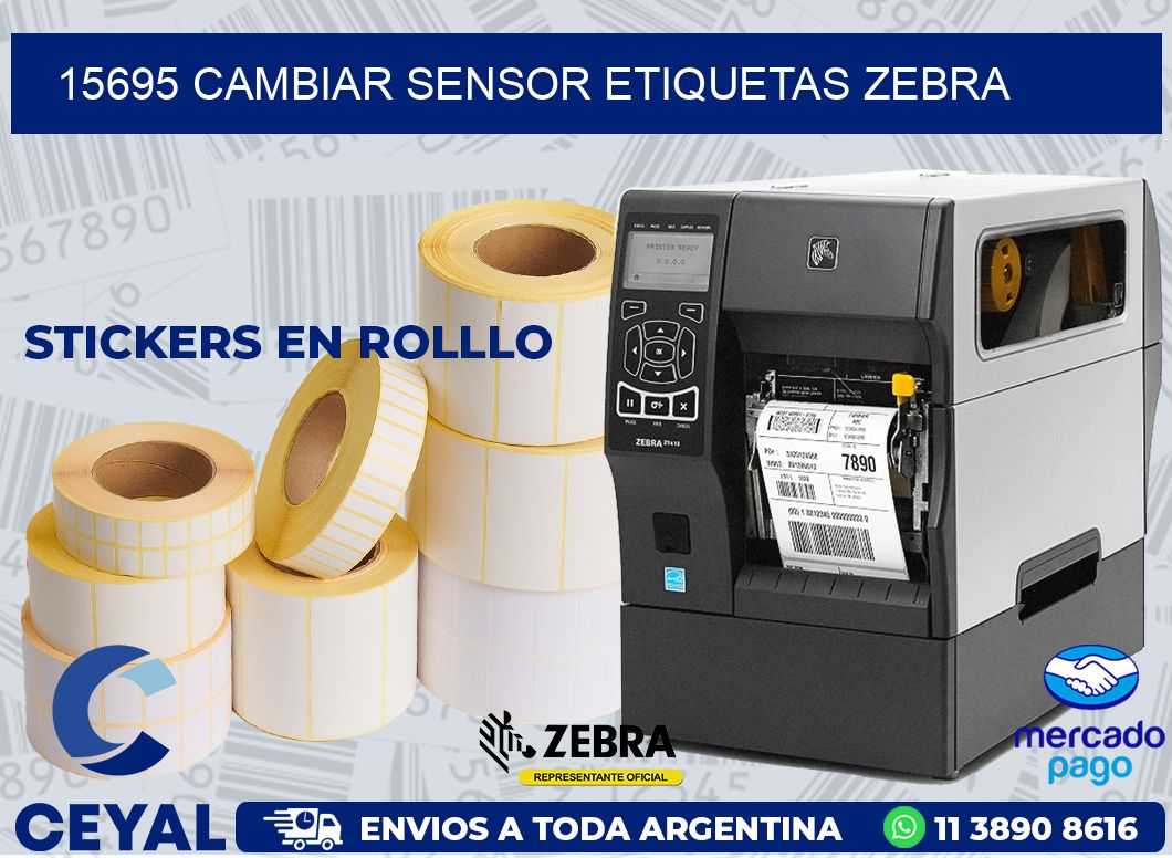 15695 CAMBIAR SENSOR ETIQUETAS ZEBRA