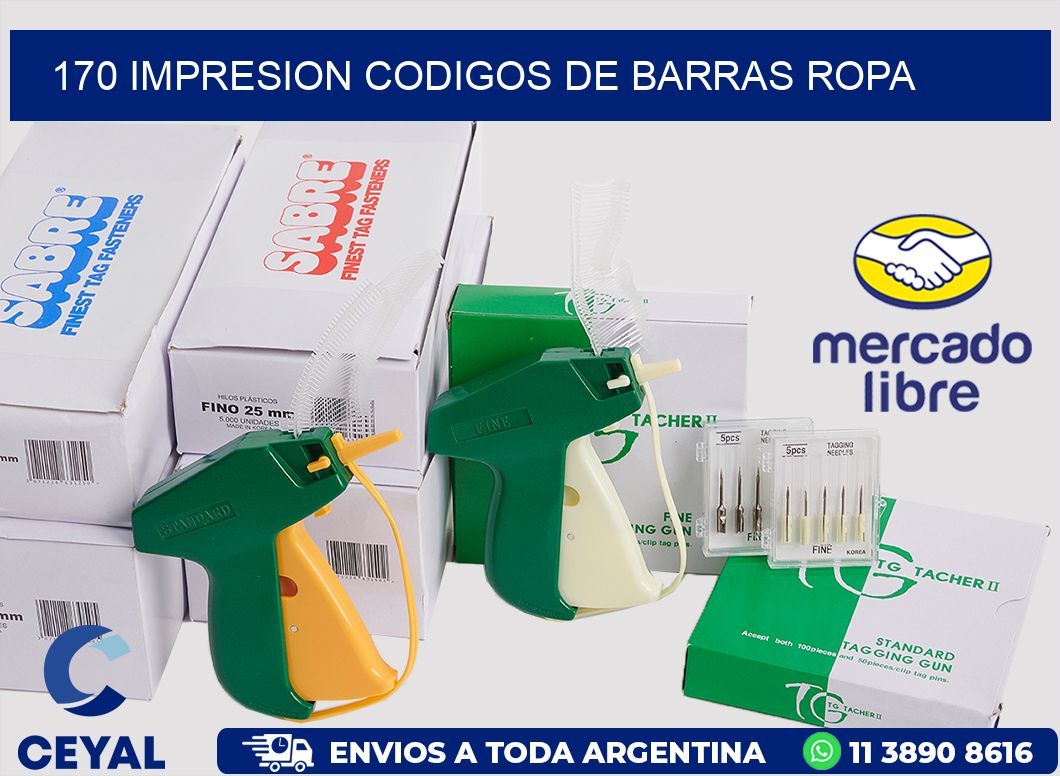 170 IMPRESION CODIGOS DE BARRAS ROPA