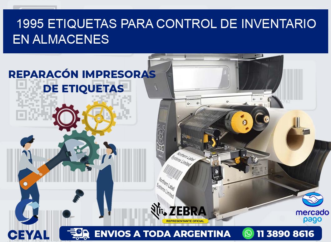 1995 ETIQUETAS PARA CONTROL DE INVENTARIO EN ALMACENES