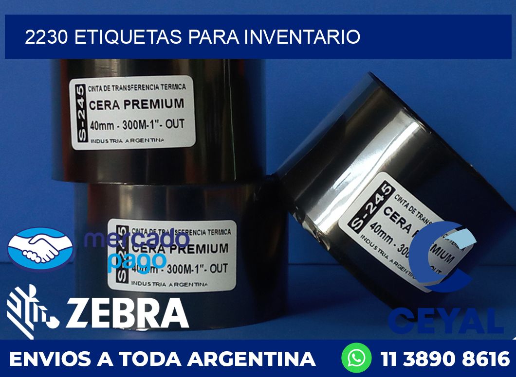 2230 ETIQUETAS PARA INVENTARIO