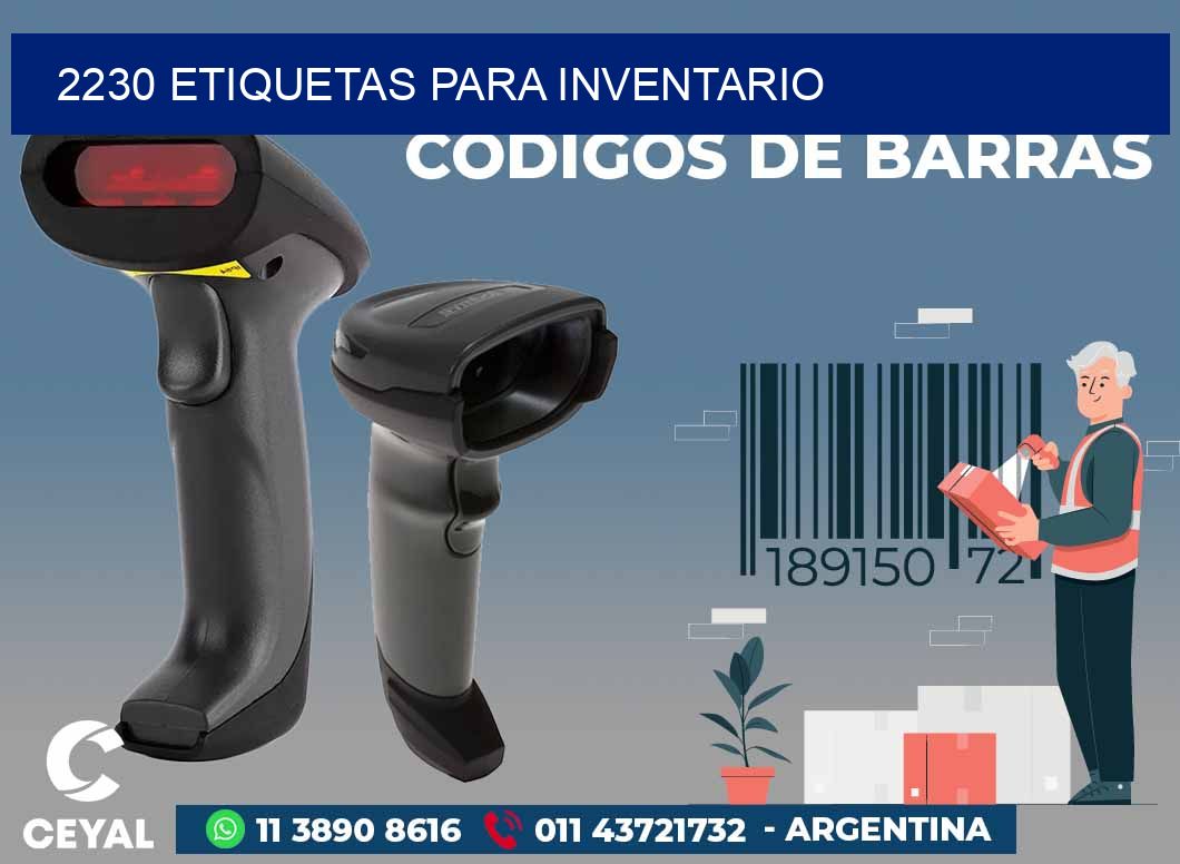 2230 ETIQUETAS PARA INVENTARIO