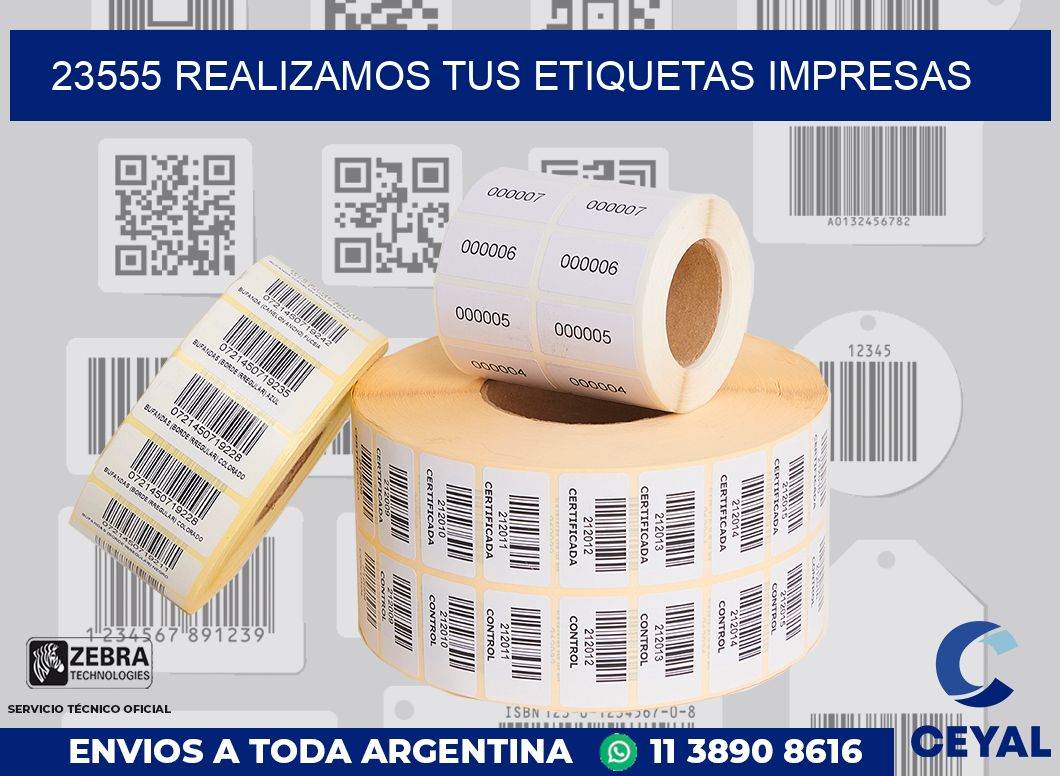 23555 REALIZAMOS TUS ETIQUETAS IMPRESAS