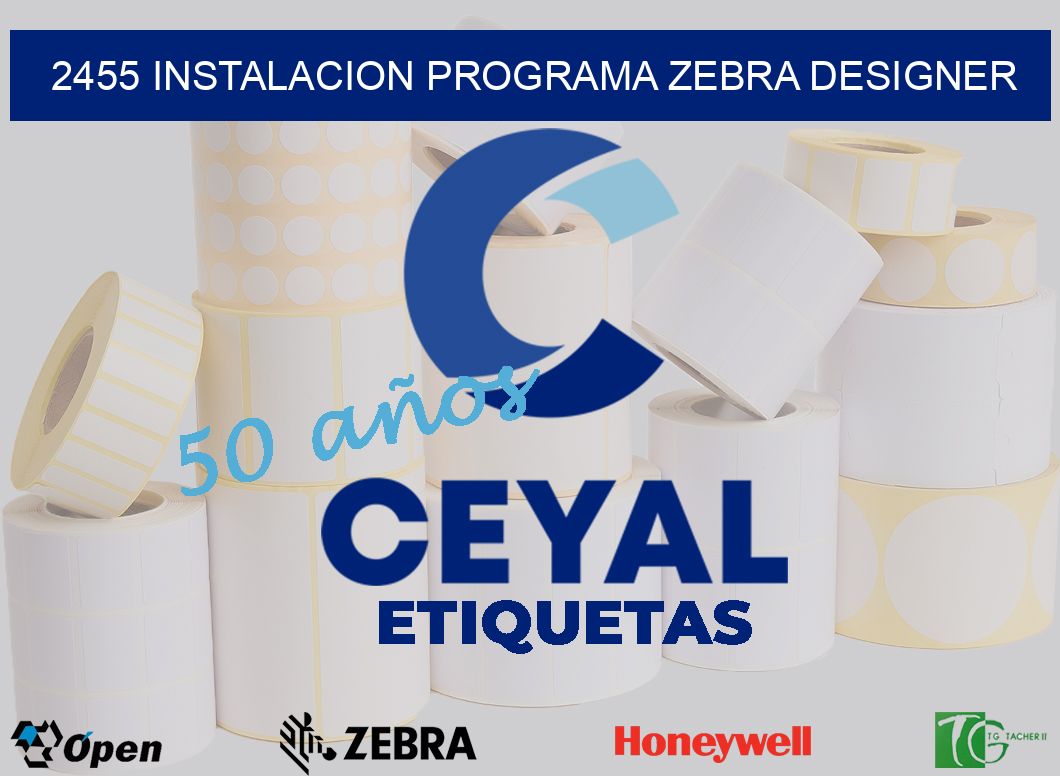 2455 INSTALACION PROGRAMA ZEBRA DESIGNER