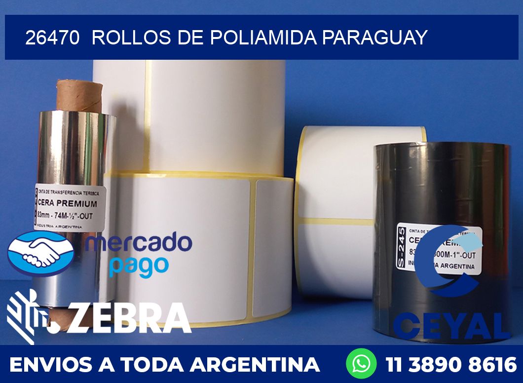 26470  ROLLOS DE POLIAMIDA PARAGUAY