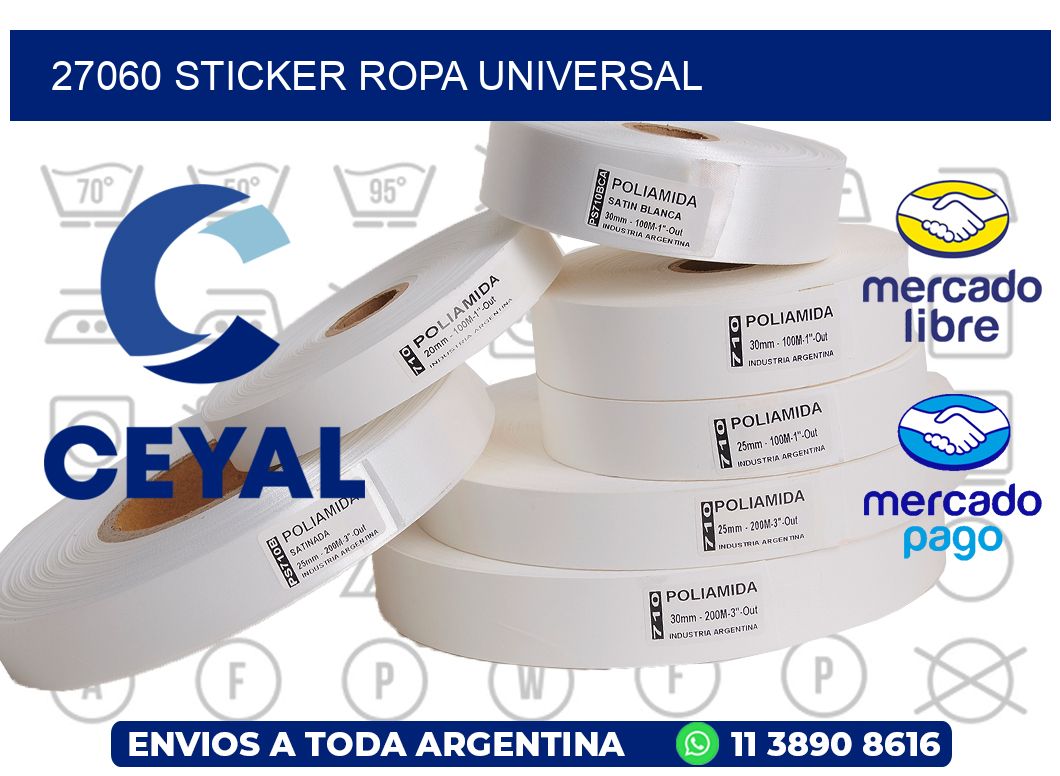 27060 STICKER ROPA UNIVERSAL