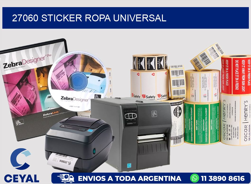 27060 STICKER ROPA UNIVERSAL