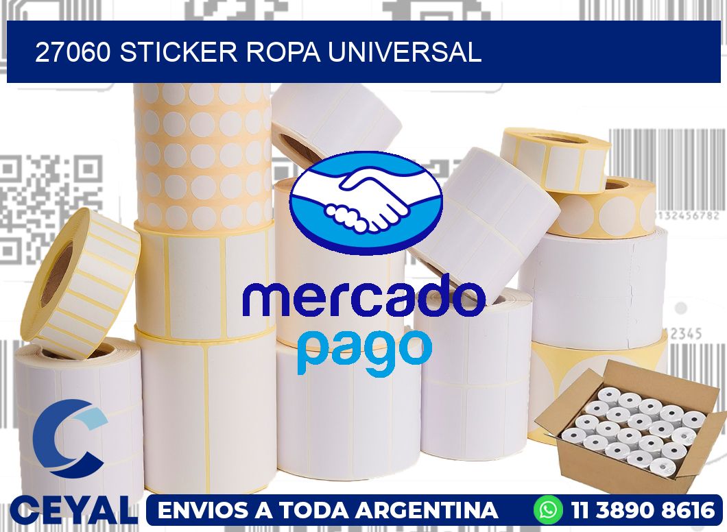 27060 STICKER ROPA UNIVERSAL