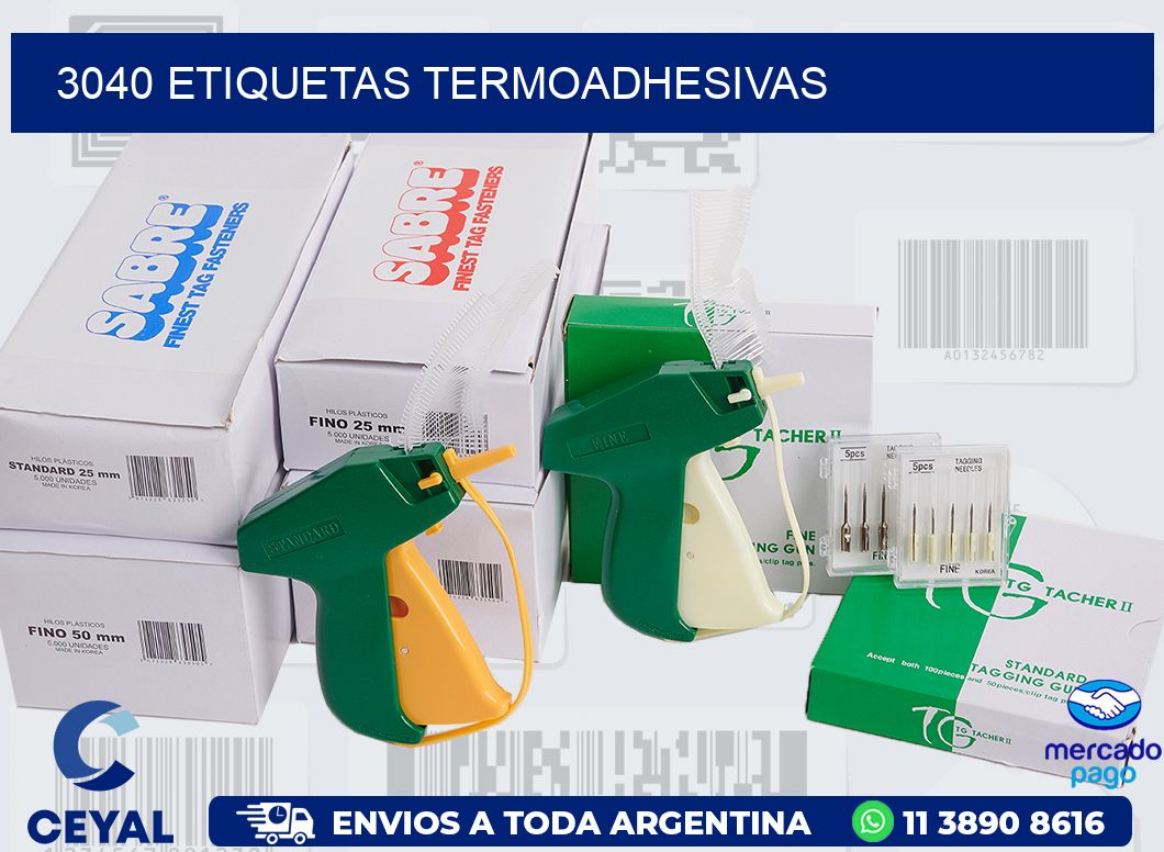 3040 ETIQUETAS TERMOADHESIVAS