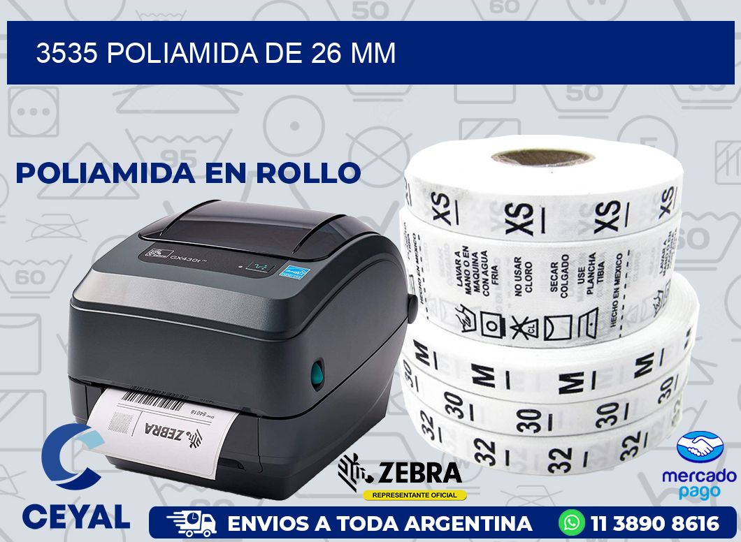 3535 POLIAMIDA DE 26 MM