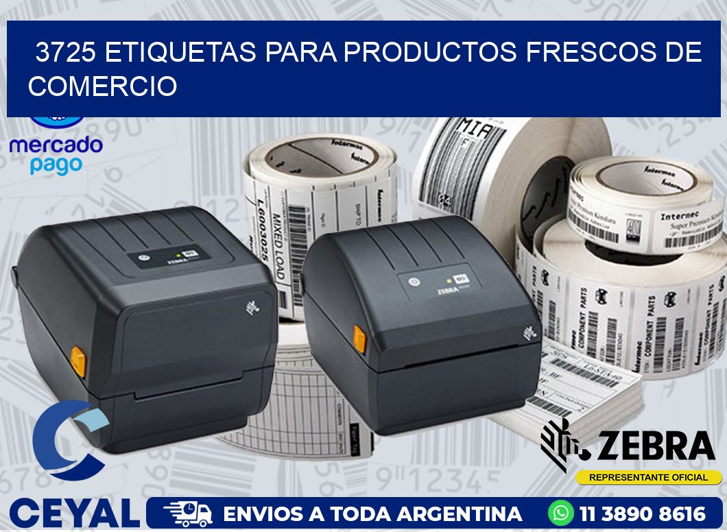 3725 ETIQUETAS PARA PRODUCTOS FRESCOS DE COMERCIO
