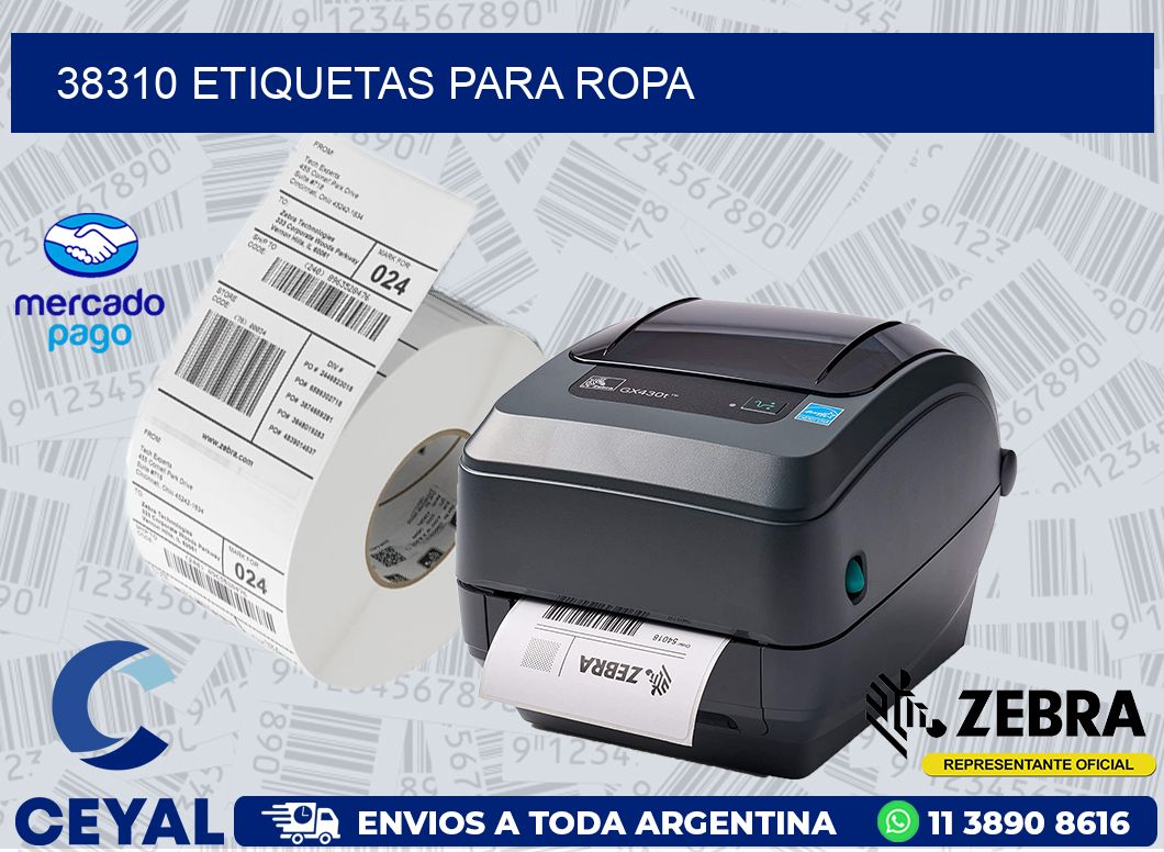 38310 ETIQUETAS PARA ROPA