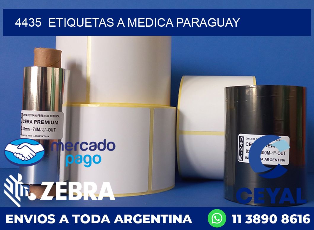 4435  ETIQUETAS A MEDICA PARAGUAY