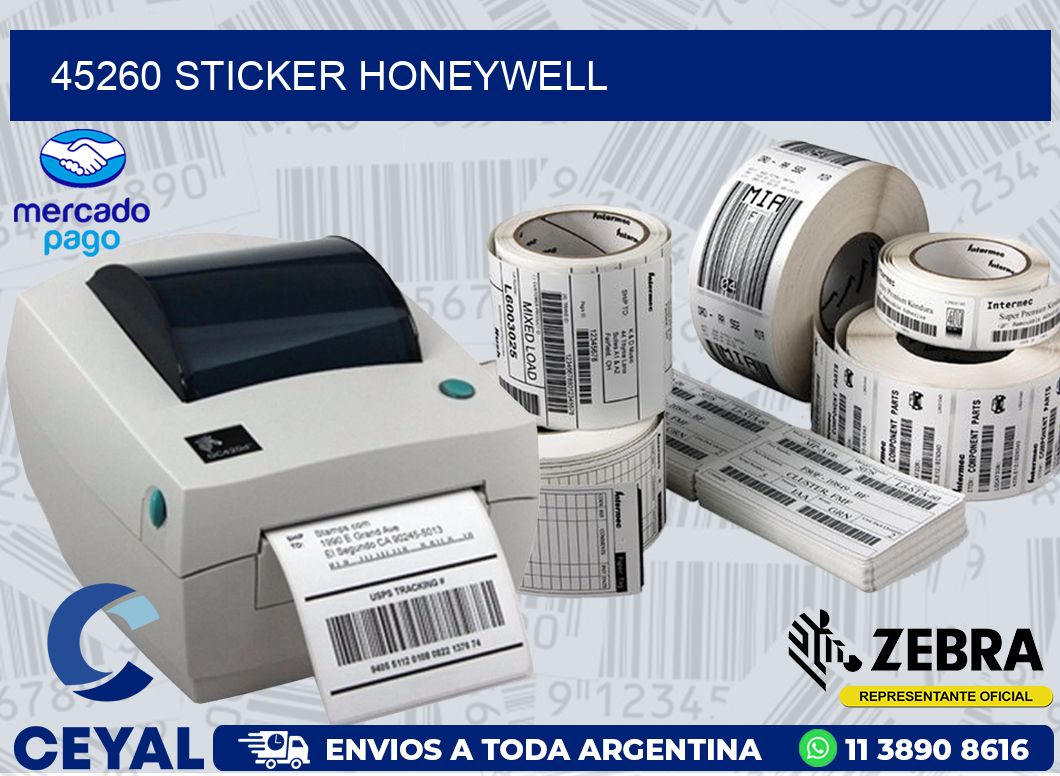 45260 STICKER HONEYWELL