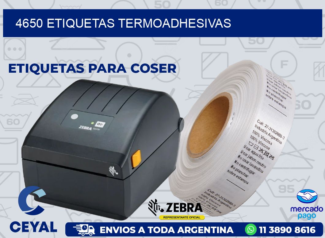 4650 ETIQUETAS TERMOADHESIVAS
