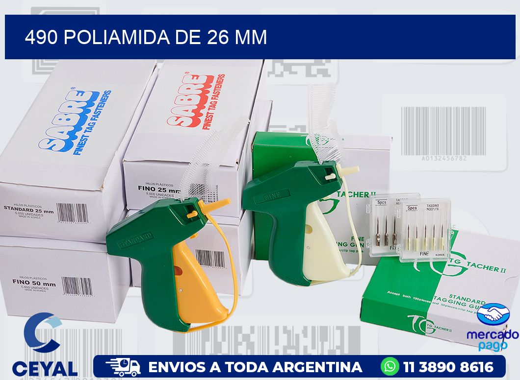 490 POLIAMIDA DE 26 MM