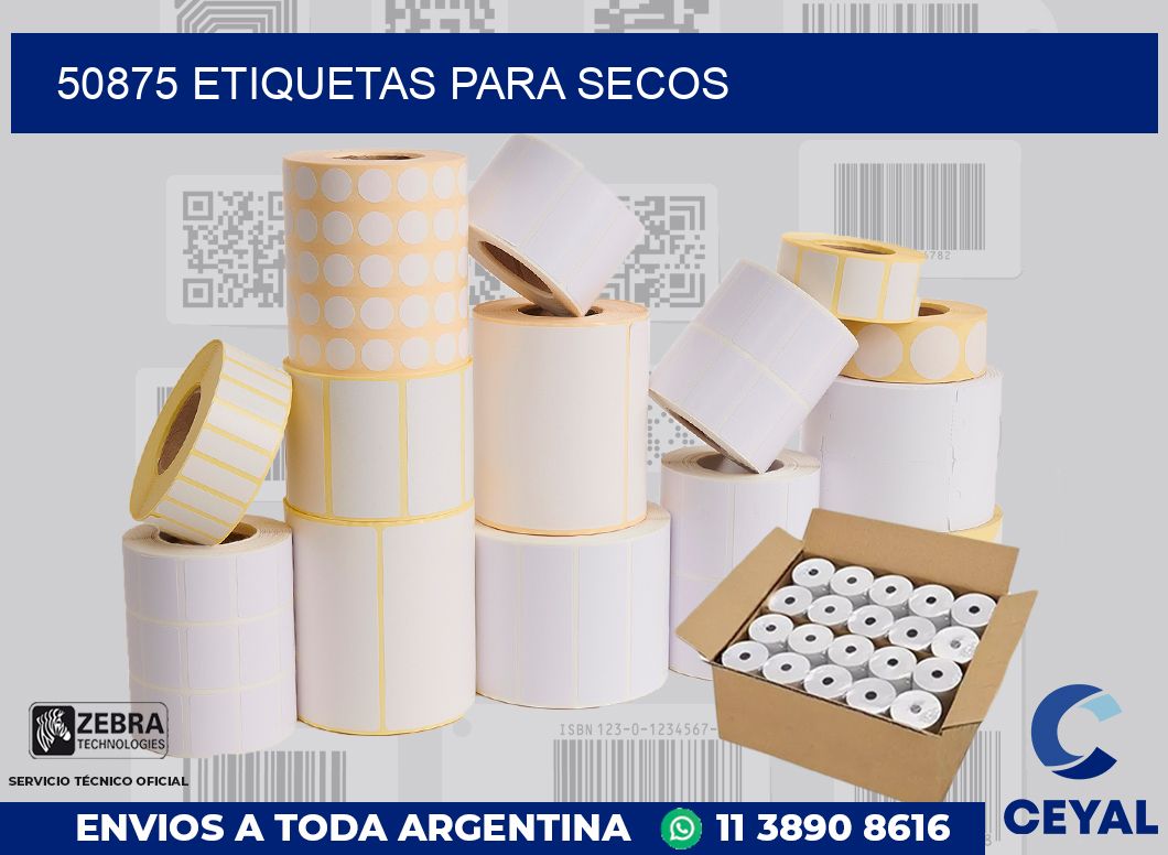 50875 ETIQUETAS PARA SECOS