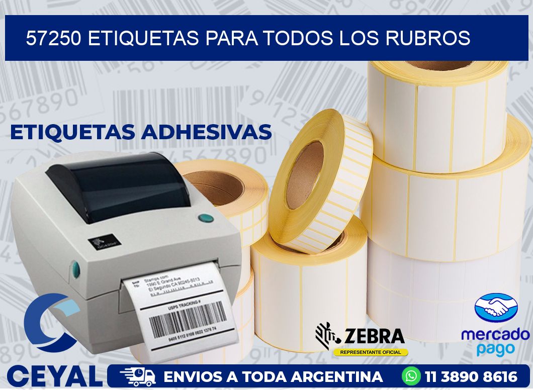 57250 ETIQUETAS PARA TODOS LOS RUBROS