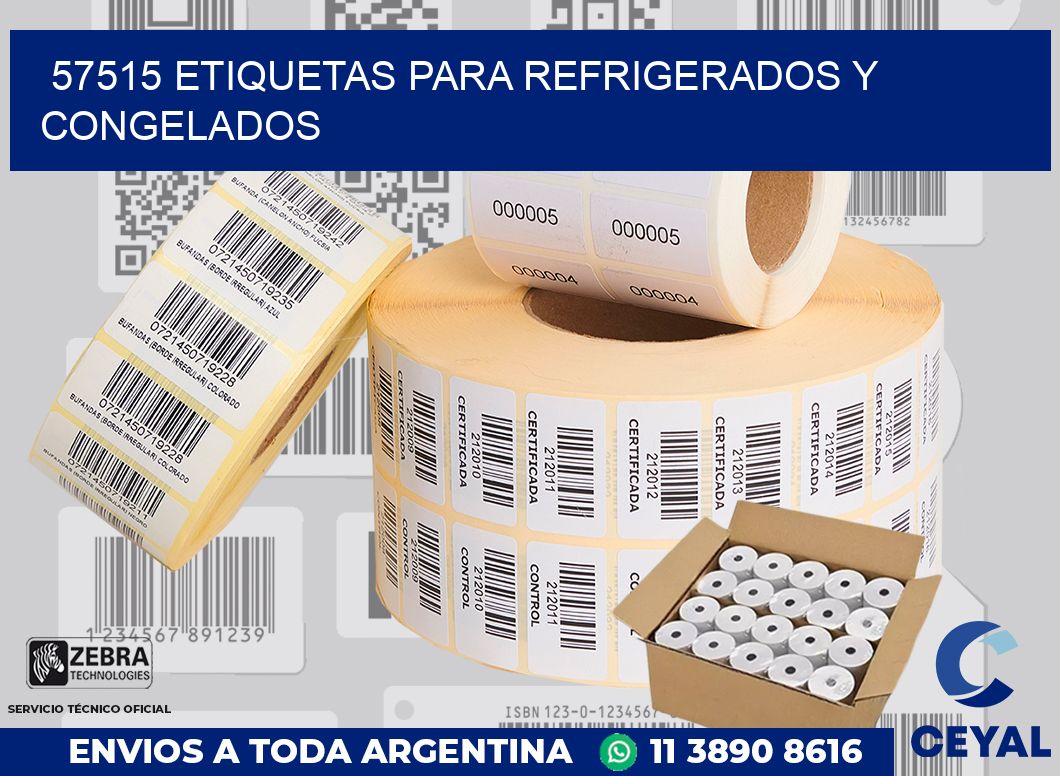 57515 ETIQUETAS PARA REFRIGERADOS Y CONGELADOS