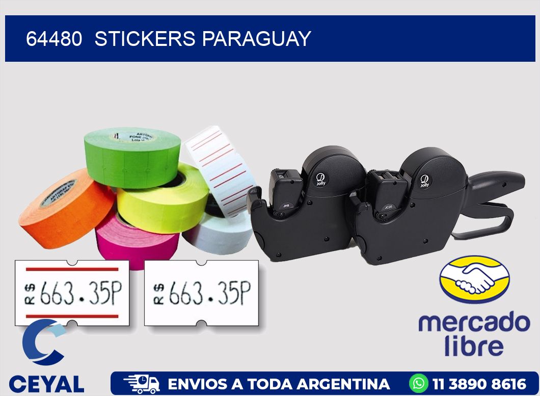 64480  STICKERS PARAGUAY