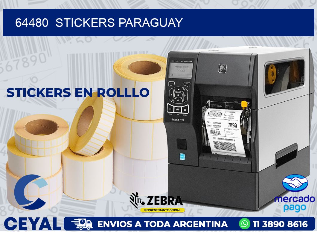 64480  STICKERS PARAGUAY