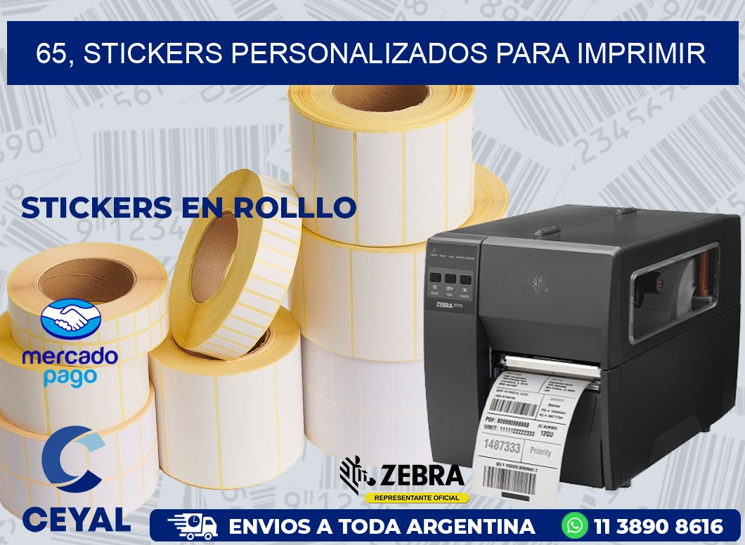 65, stickers personalizados para imprimir