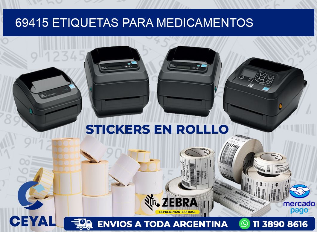 69415 ETIQUETAS PARA MEDICAMENTOS