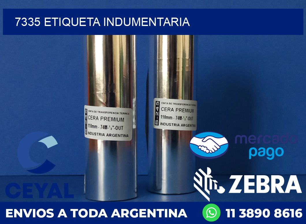 7335 ETIQUETA INDUMENTARIA