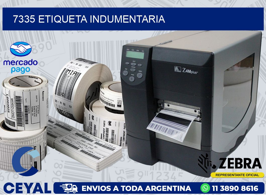 7335 ETIQUETA INDUMENTARIA