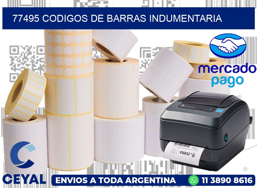 77495 CODIGOS DE BARRAS INDUMENTARIA