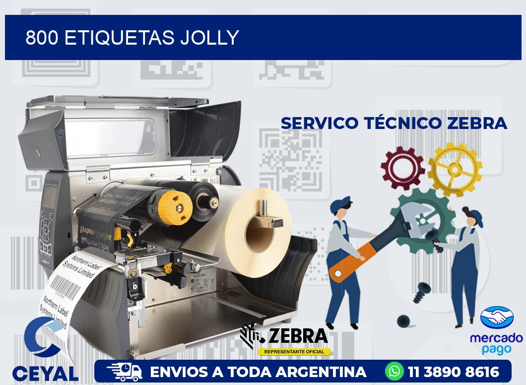 800 ETIQUETAS JOLLY
