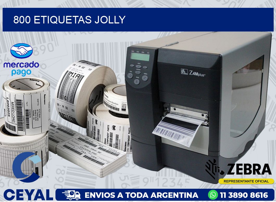 800 ETIQUETAS JOLLY