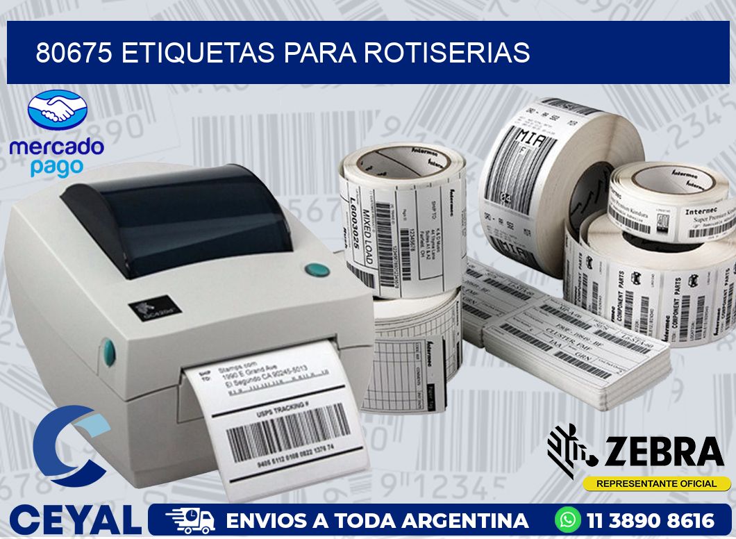 80675 ETIQUETAS PARA ROTISERIAS