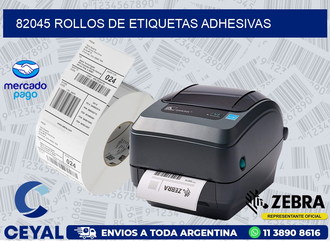 82045 ROLLOS DE ETIQUETAS ADHESIVAS