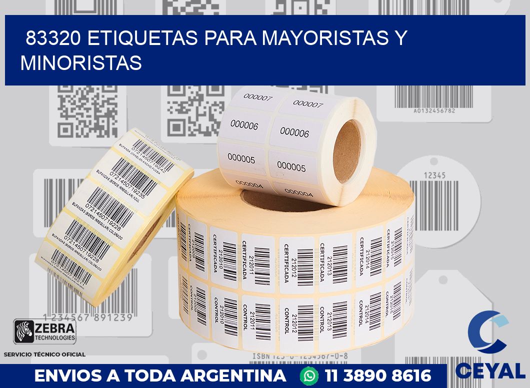 83320 ETIQUETAS PARA MAYORISTAS Y MINORISTAS