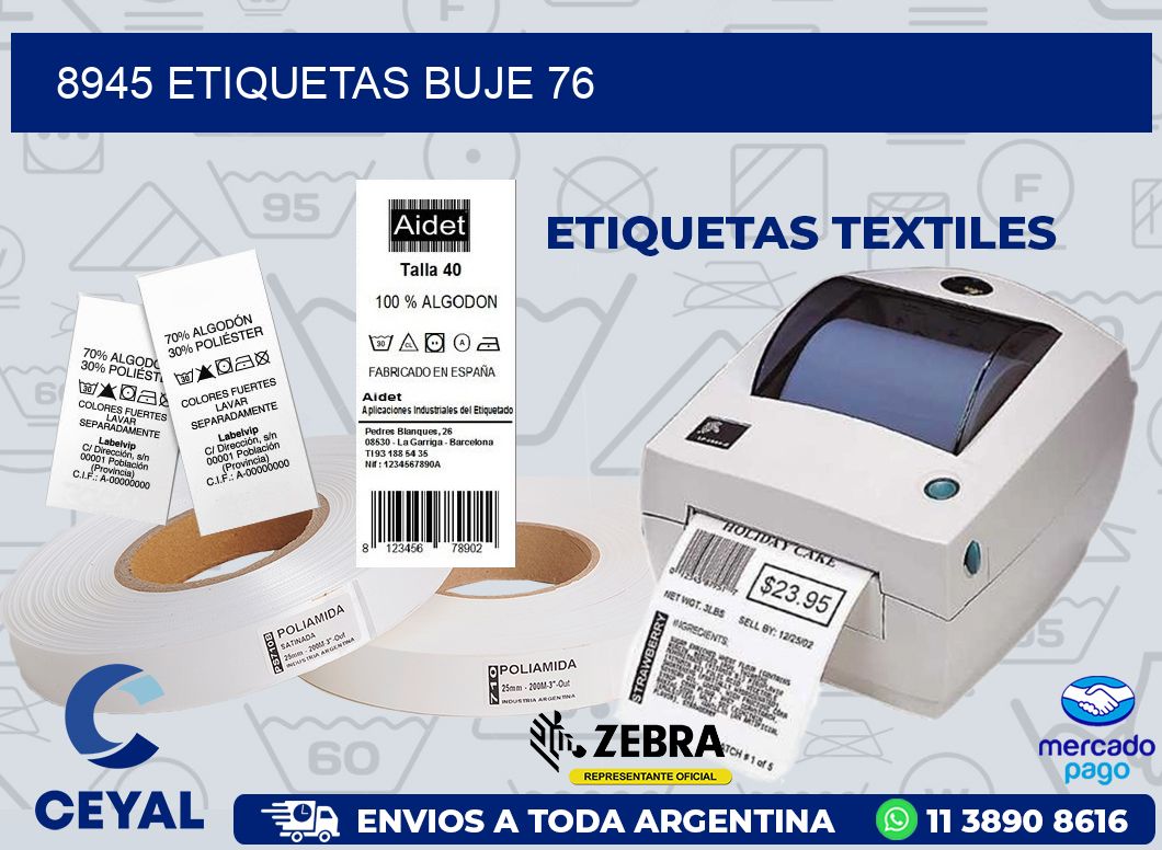 8945 ETIQUETAS BUJE 76