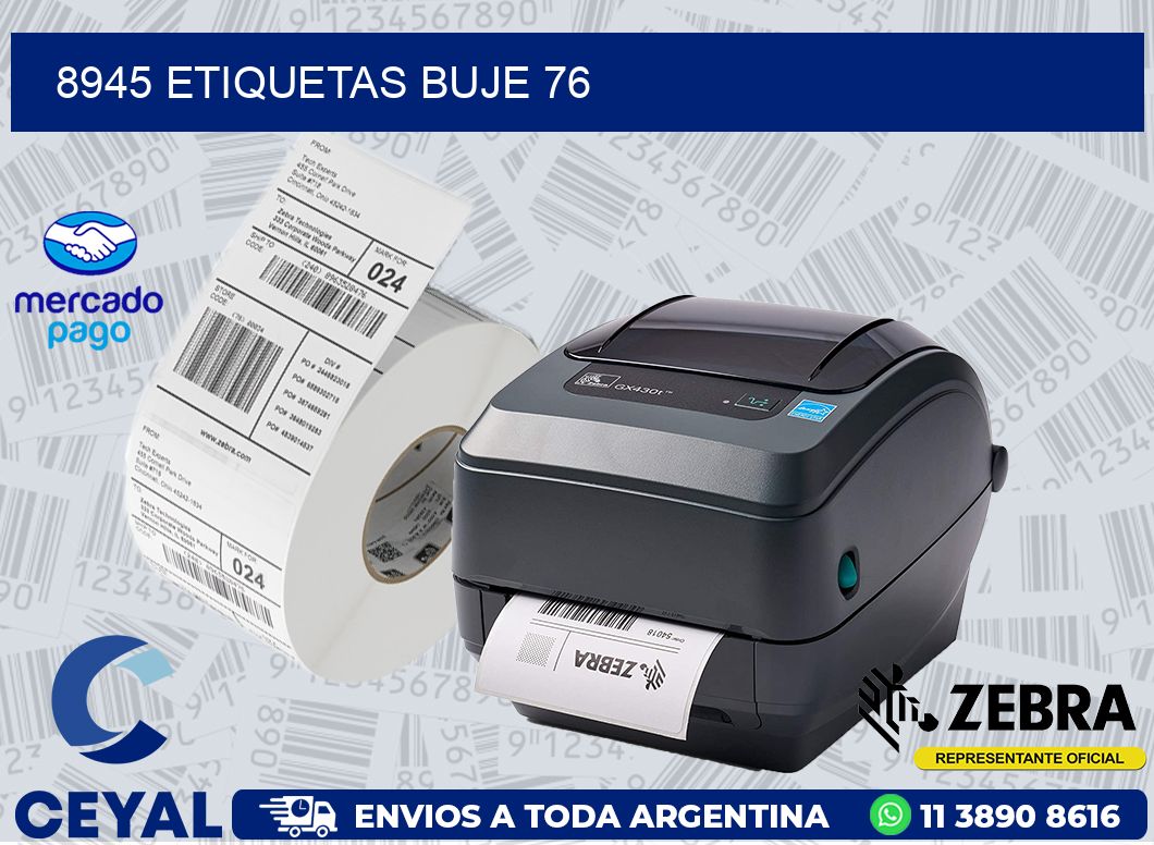 8945 ETIQUETAS BUJE 76